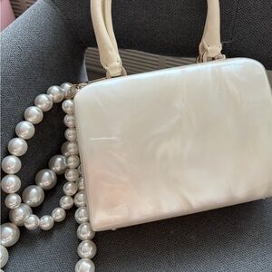 Simone Rocha Off-White Mini Handheld Case Bag
